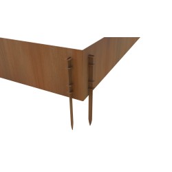 ANGOLO PER BORDURE IN ACCIAIO CORTEN